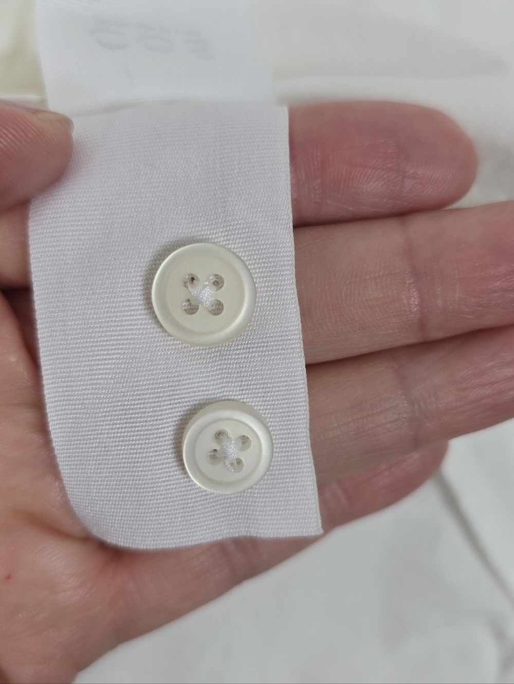 COS Crisp White Waisted Pintuck Granddad Collar Shirt 6 - Picture 13 of 15